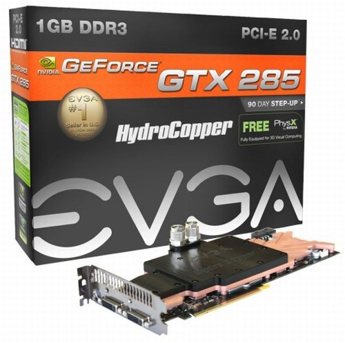 EVGA'nın su soğutmalı GeForce GTX 285 modeli 569 Avro'luk fiyatla geliyor