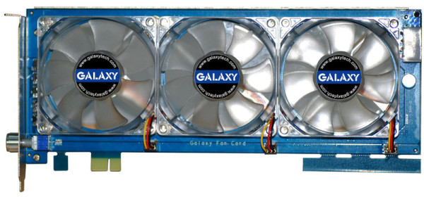 Galaxy'den yüksek performanslı ekran kartları için özel soğutucu; Fan Card