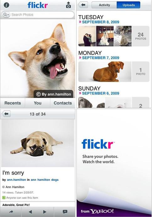 Yahoo'dan iPhone'a özel Flickr uygulaması
