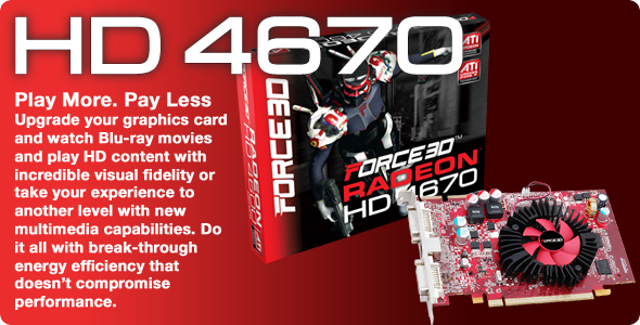 Force3D Radeon HD 4670 temelli ekran kartlarını kullanıma sundu