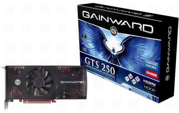 CeBIT Özel: Gainward 2GB GDDR3 bellekli GeForce GTS 250 modelini duyurdu
