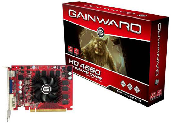 Gainward Radeon HD 4650 temelli yeni ekran kartlarını duyurdu