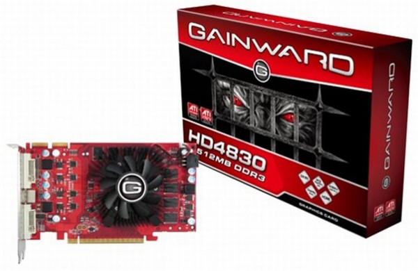 Gainward Radeon HD 4830 modelini duyurdu