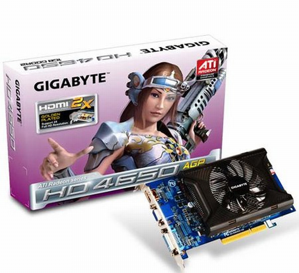 Gigabyte Radeon HD 4650 AGP modelini duyurdu