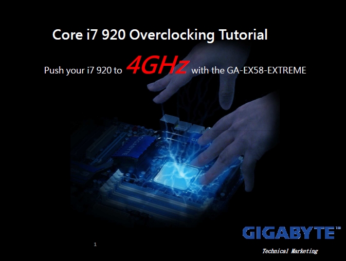 Gigabyte, Core i7 920 için hız aşırtma rehberi hazırladı