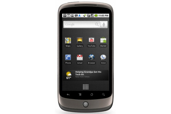 Google Nexus One, Avrupa'ya çoklu dokunmatik desteğiyle geliyor