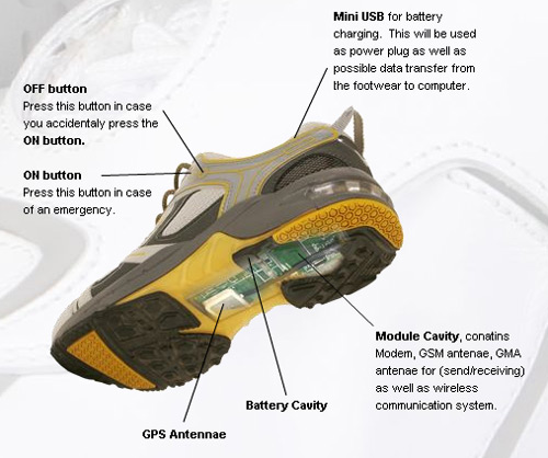 Blue GPS Shoes: GPS özellikli ayakkabıyla yerinizi belli edin