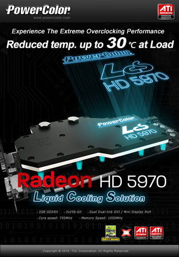 PowerColor su soğutmalı Radeon HD 5970 LCS modelini duyurdu