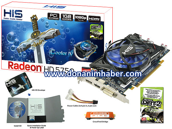 HIS özel tasarımlı Radeon HD 5750 iCooler IV modelini duyurdu