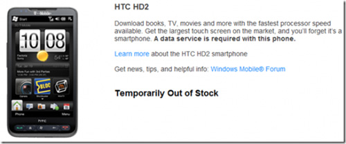HTC HD2'Nin Amerika Satışında Stoklar Tükendi | DonanımHaber