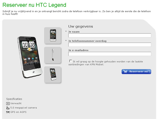 HTC Legend, Mart ayında geliyor (?)