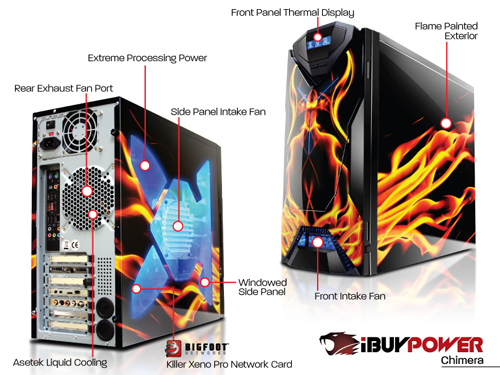 iBuyPower'dan tasarımıyla öne çıkan oyuncu bilgisayarı; Chimera Killer Special Edition PC