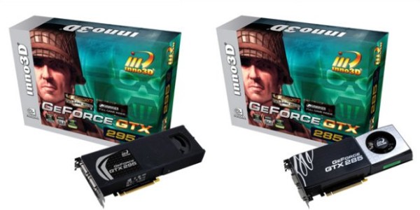 Inno3D GeForce GTX 285 ve GeForce GTX 295 modellerini duyurdu
