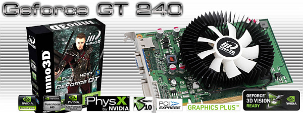 Inno3D GeForce GT240 modelini kullanıma sundu