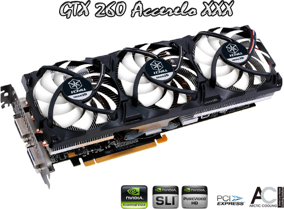 Inno3D, GeForce GTX 260 Accelero XXX modelini kullanıma sunuyor