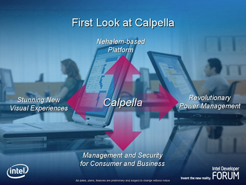 Intel'in Calpella kod adlı yeni nesil mobil platformu sene sonunda geliyor
