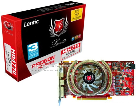Lantic özel tasarımlı Radeon HD 4770 modelini gösterdi