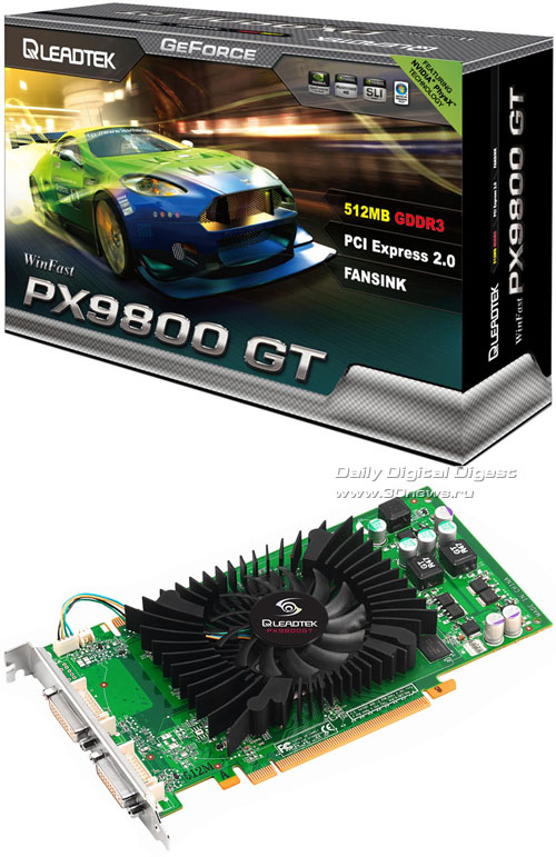 Leadtek düşük güç tüketimli GeForce 9800GT modelini duyurdu