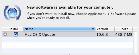 Apple, Mac OS X: 10.6.3'ü yayınladı