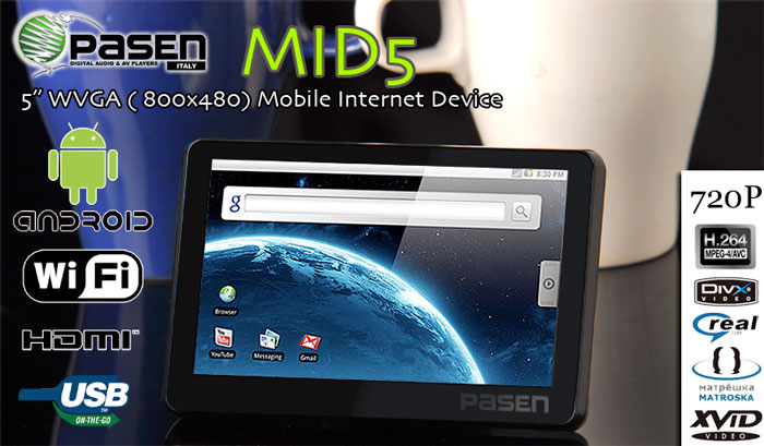 Pasen'dan Android'li internet tableti MID5
