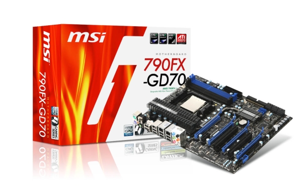 MSI'dan Soket AM3 işlemciler için DDR3 destekli anakart; 790FX-GD70