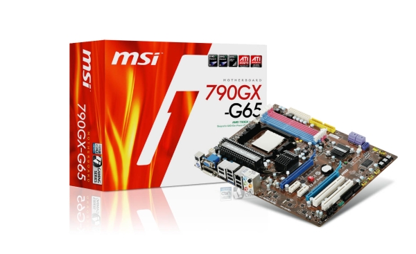 MSI, DDR3 bellek desteği sunan 790GX yonga setli anakartını gösterdi
