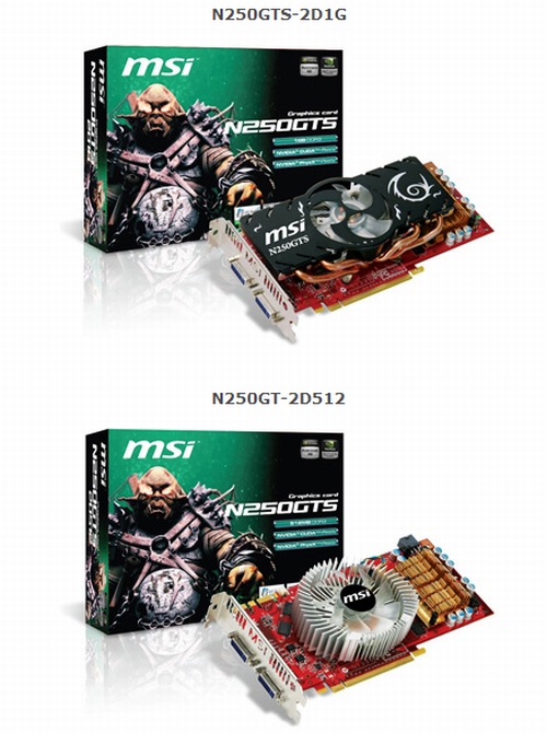CeBIT Özel: MSI, GeForce GTS 250 tabanlı iki yeni ekran kartı hazırladı
