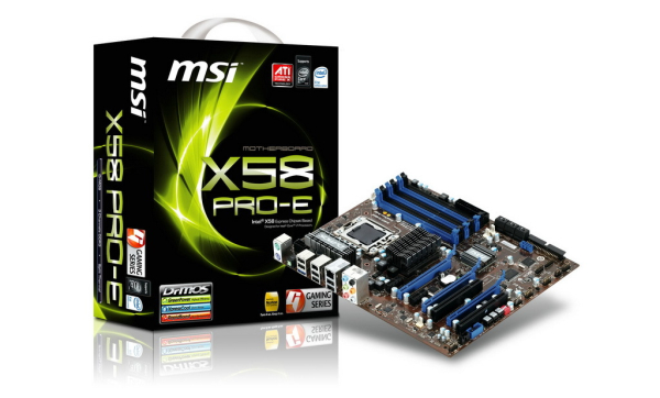 MSI X58 Pro-E; Fiyatıyla dikkat çekmesi beklenen X58 çipsetli anakart