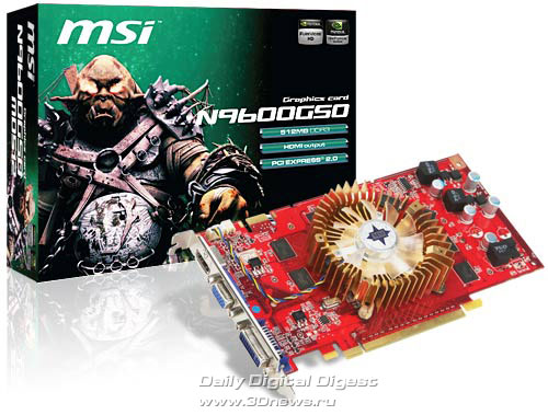 MSI, GeForce 9600GSO tabanlı iki yeni ekran kartı hazırladı