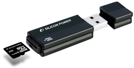 Silicon Power'dan MicroSD kart okuyucusuna sahip USB bellek