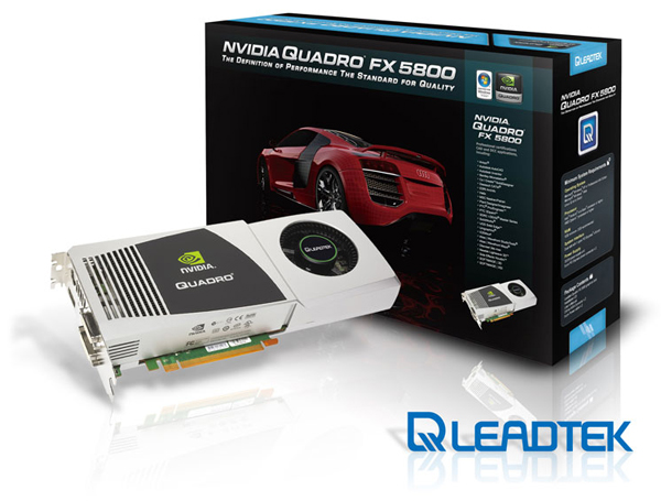 Leadtek'den 55nm GT200 GPU'lu ekran kartı; Quadro FX 5800