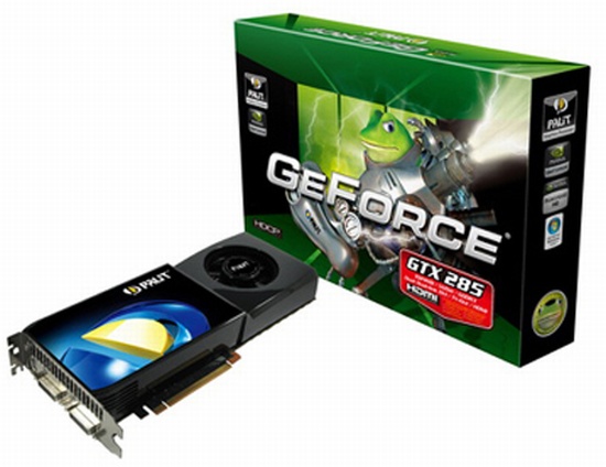 Palit GeForce GTX 285 modelini kullanıma sundu