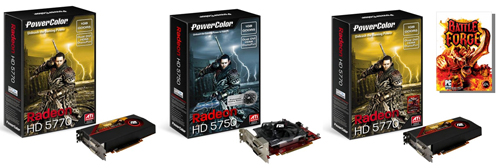 PowerColor Radeon HD 5750 ve Radeon HD 5770 modellerini duyurdu