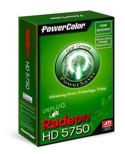PowerColor Go! Green serisi enerji verimli Radeon HD 5750 modelini hazırlıyor