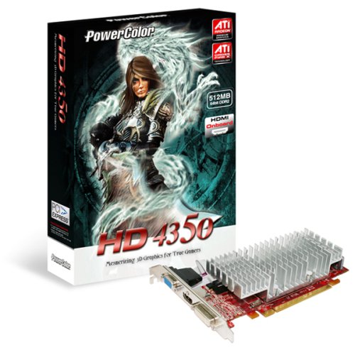 PowerColor'dan pasif soğutmalı ve düşük profilli Radeon HD 4350