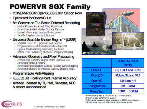 Sony PSP2'de PowerVR SGX serisi GPU kullanılabilir