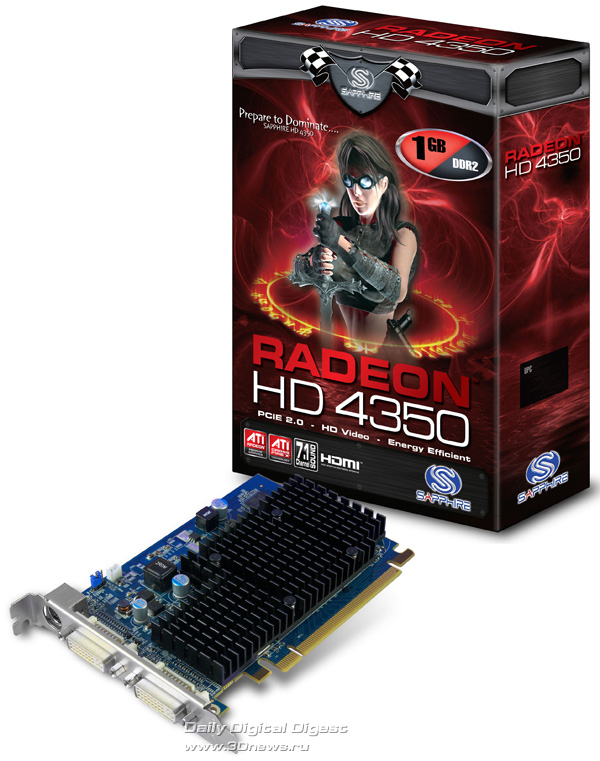 Sapphire pasif soğutmalı Radeon HD 4350 modelini duyurdu