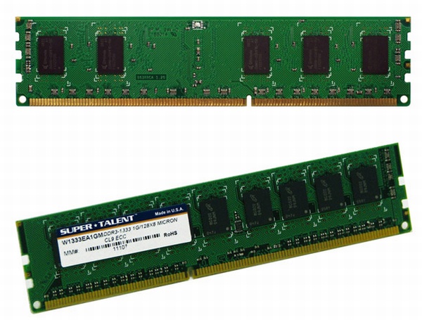 Super Talent, Intel tabanlı sunucular için DDR3 RDIMM ve DDR3 ECC UDIMM bellek kitleri hazırladı
