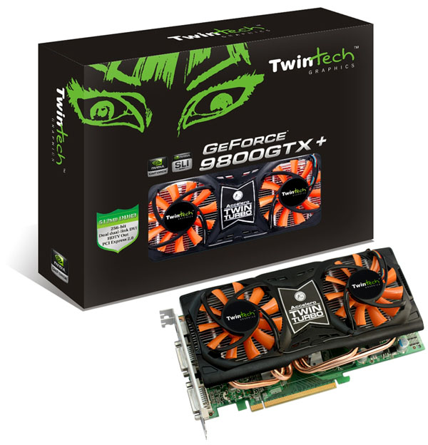 Twintech Arctic Cooling soğutmalı GeForce 9800GTX+ modelini gösterdi