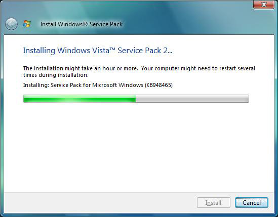 Windows Vista SP2'nin performans incelemesi