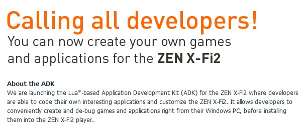 X-Fi2'ye uygulama geliştirme kiti yayınlandı