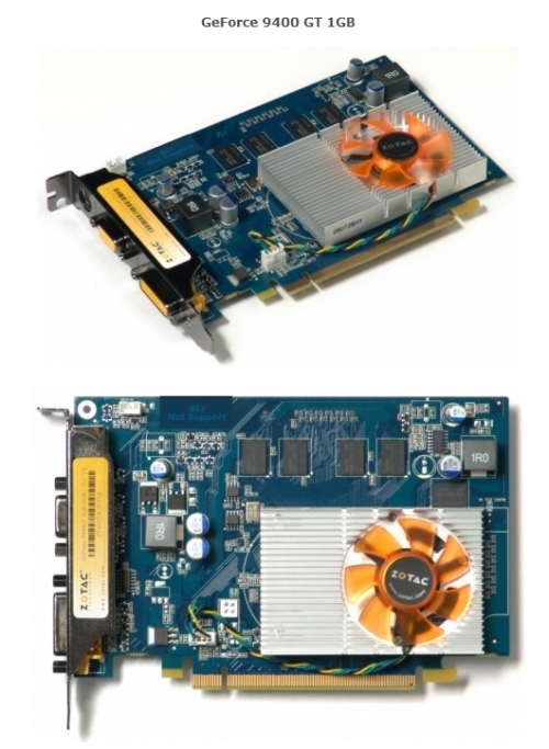 Zotac, GeForce 9400GT tabanlı iki yeni ekran kartı hazırladı