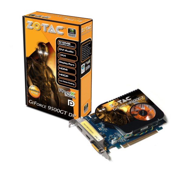 ZOTAC DisplayPort destekli GeForce 9500GT modelini duyurdu