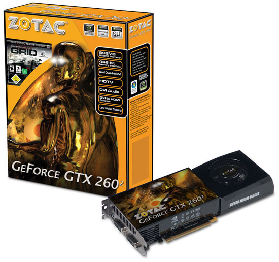 ZOTAC 216 paralel işlemcili GeForce GTX 260 2 modelini duyurdu