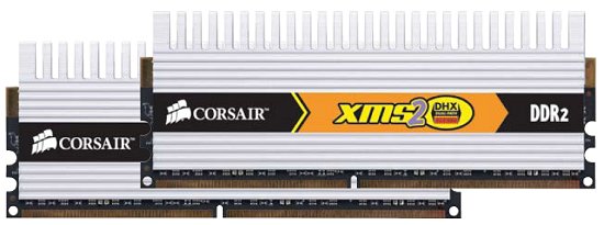 Corsair'den XMS2 serisi dahilinde 4GB'lık yeni DDR2 kit