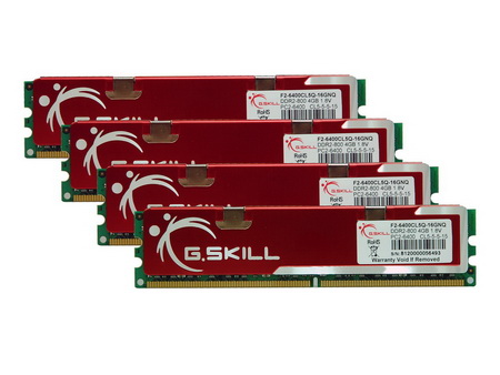 G.Skill'den 16GB'lık DDR2 800MHz bellek kiti