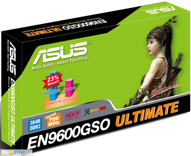 Asus GeForce 9600GSO Ultimate modelini hazırladı