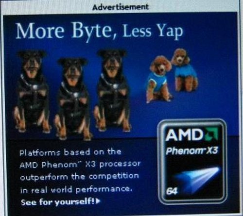 AMD'den rakibi Intel'e üç çekirdekli gönderme