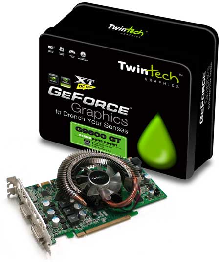 Twintech'den özel soğutuculu ve hız aşırtılmış yeni GeForce 9600GT