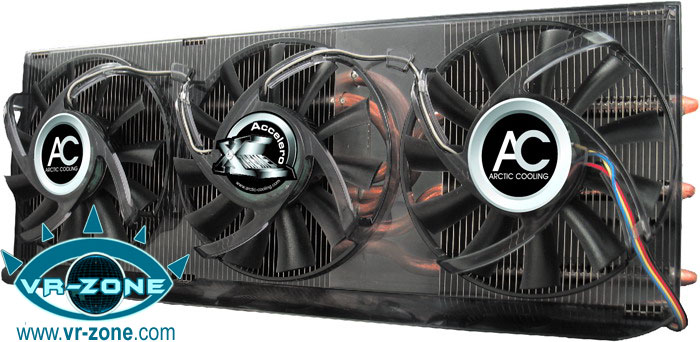 AC'den GeForce 9800GTX için 3 fanlı özel soğutucu